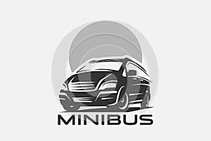 Minibus vector logo EPS 10 file